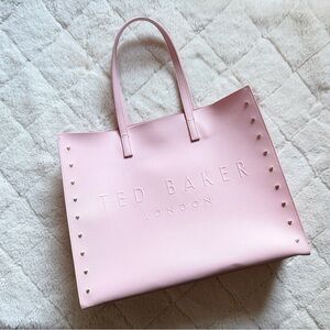 Ted Baker London Pink Tote Bag with heart embellishments